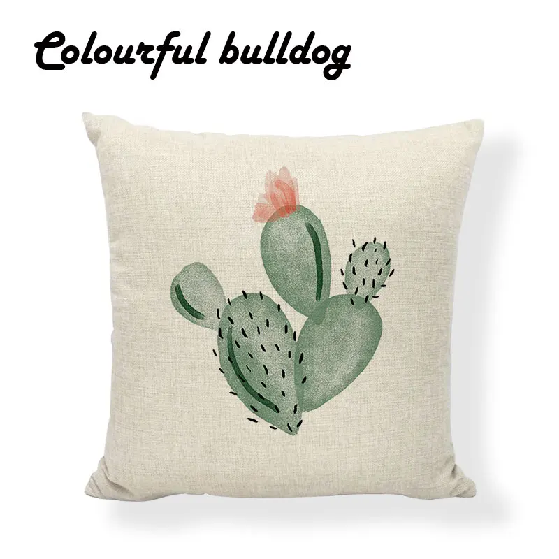 Известный бренд тропический пустынный завод Подушка с изображением кактуса