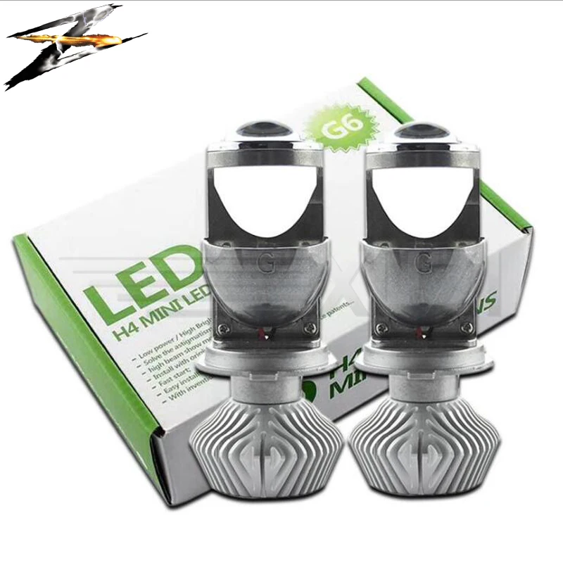 

LED Headlights Car Light Bulb Vehicle Car Headlight with Lens H4 60W Super Bright LED Bulb for Automotive High-Low Haz LED Auto