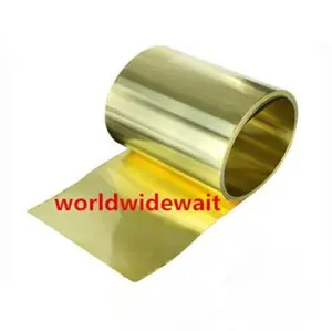 1 шт. латунный металлический тонкий лист фольги толщиной 0,050,10,150,20,30,40,50,6-1 мм x 200 мм x 1000 мм