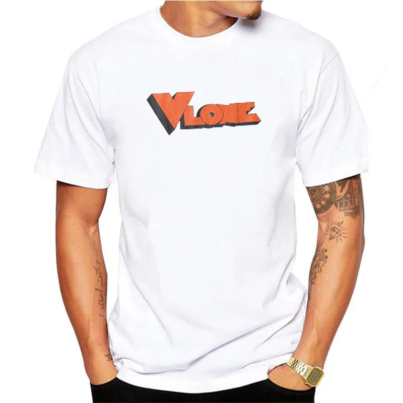 2018 Printed Women Men T shirts Tee Hiphop Skateboard Brand Vlone Men|Мужские футболки| |