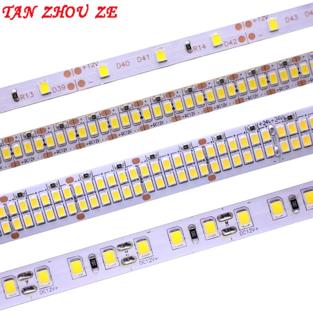 LED Strip 2835 SMD 240LEDs/m 5M 300/600/1200 Leds DC12V High Bright Flexible LED Rope Ribbon Tape Light Warm White / Cold White