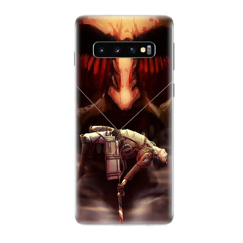 Сапоги для косплея Shingeki No Kyojin Аниме Рисунок чехол samsung Galaxy A6 A8 плюс A7 A9 J5 J8 J4 J6 2018 кН