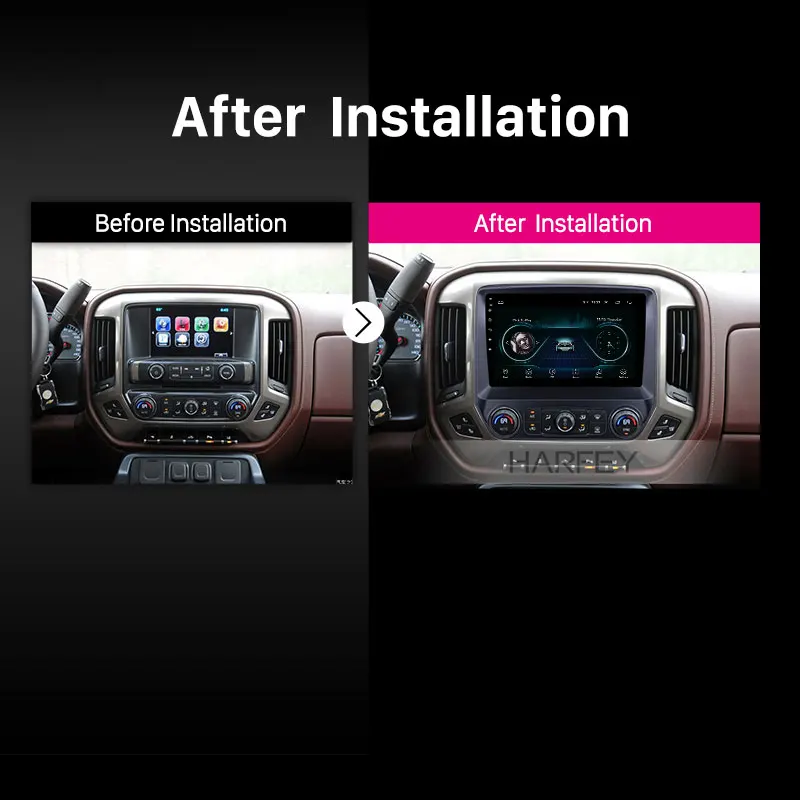 Harfey 10 1 дюймов Android 8 Автомобильный мультимедийный для chevy Chevrolet Colorado HD сенсорный экран gps навигация