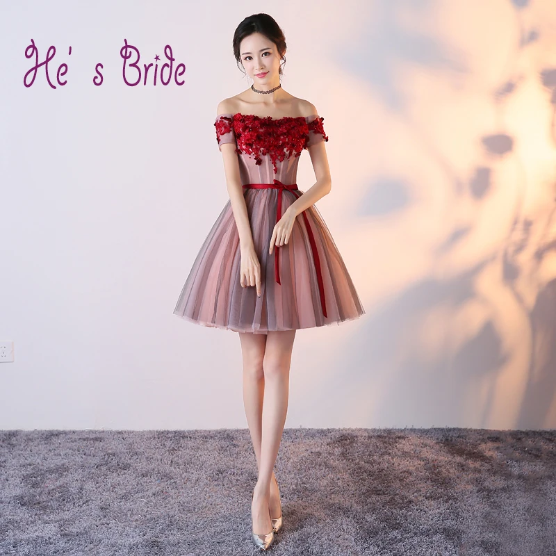 2017 Новое Прибытие Лодка Шеи аппликации Вечернее Платье Халат Де вечер Floewrs