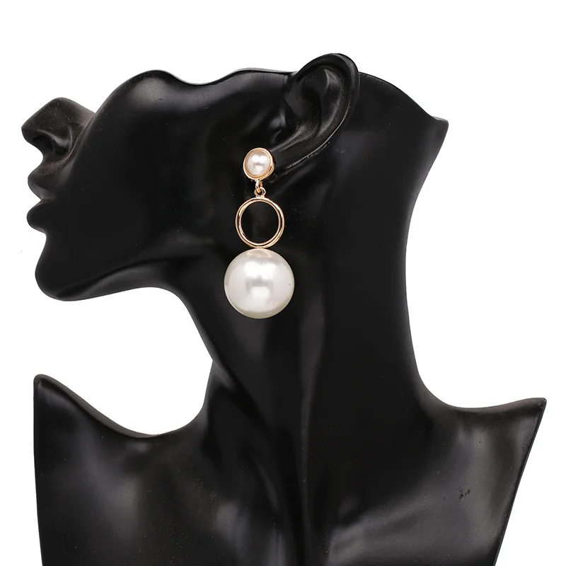 Новая личность Высокое качество золото Цвет имитация Серьги с жемчугом для Для