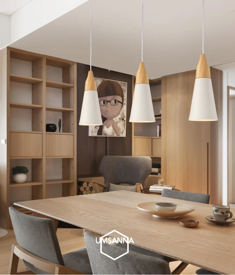 Скандинавские подвесные светильники современные европейские лампы для дома