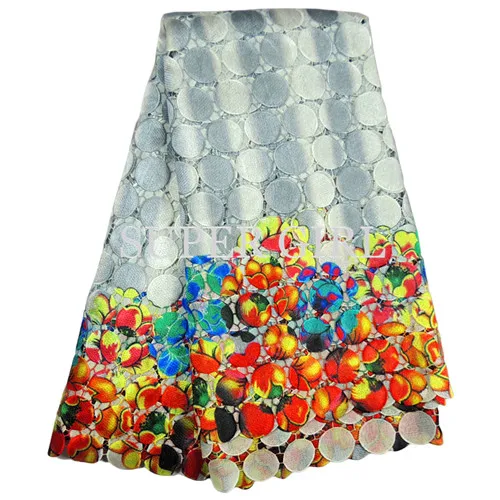 Последнее золото corlor Африки кружевной ткани 2017 оптовая продажа Франции