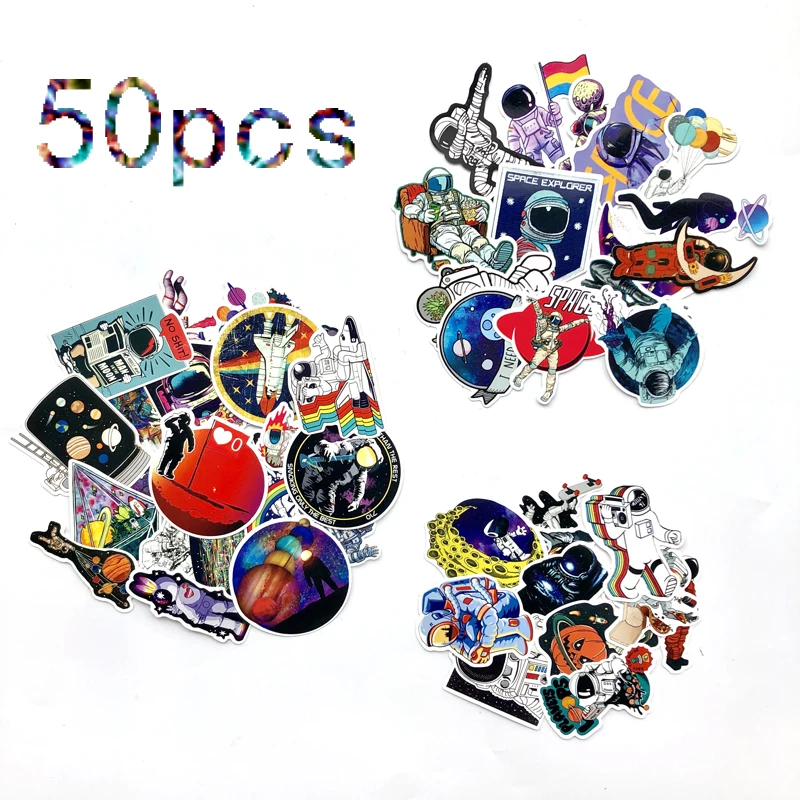 50 шт крутые наружные наклейки с космосом игрушки для детей инопланетяне НЛО