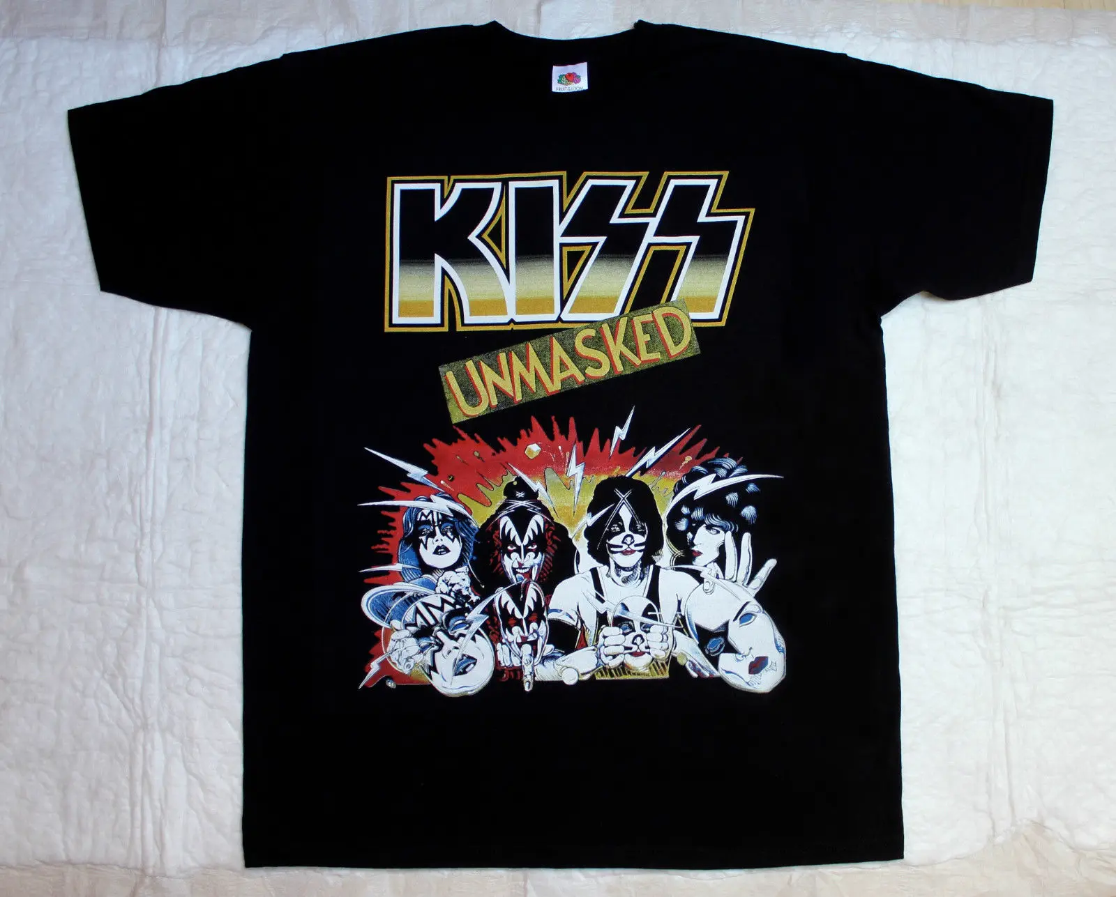 KISS разблокированная жесткая блестящая металлическая женская футболка Новая