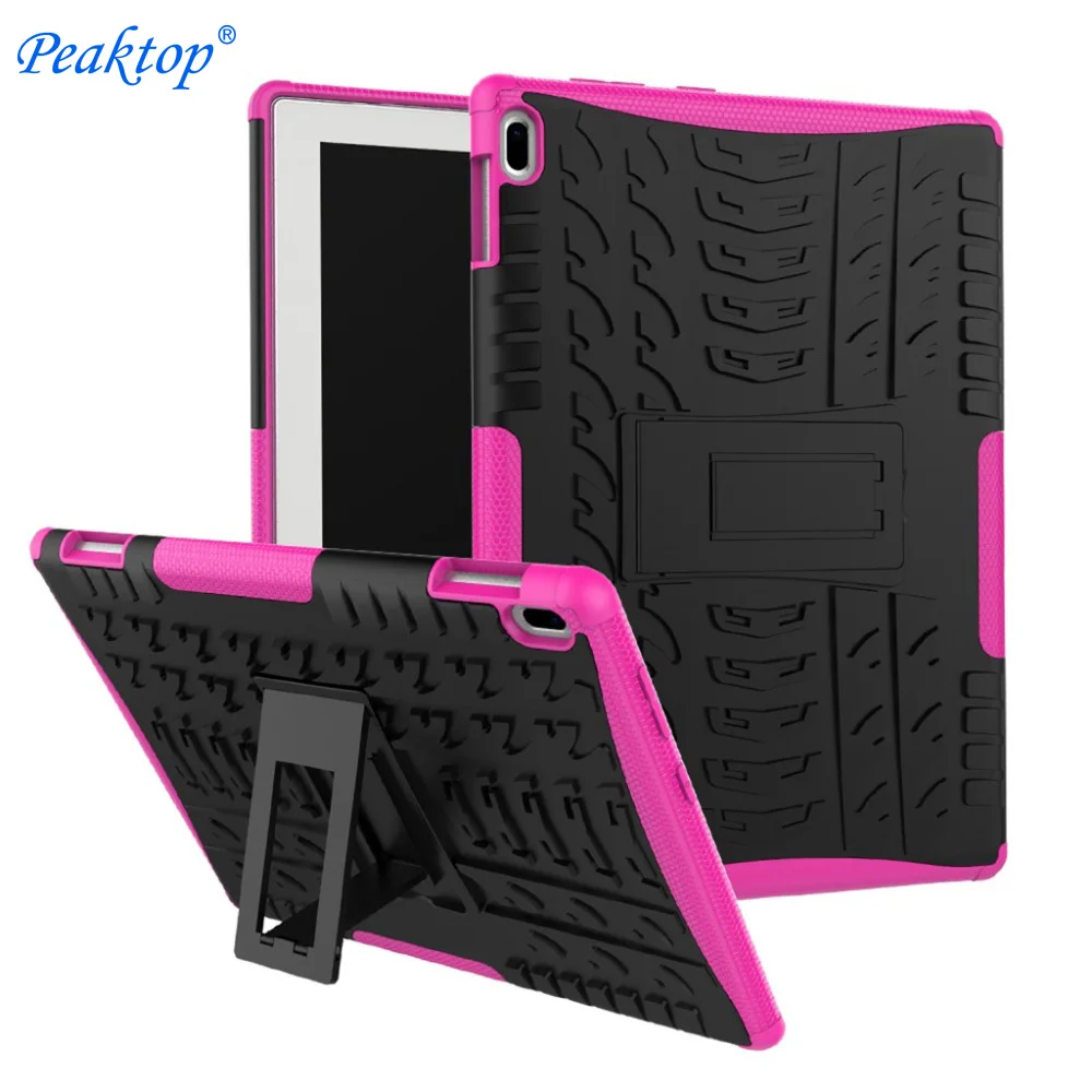 

Tablet Case For Lenovo TAB4 Tab 4 10 TB-X304L TB-X304F TB-X304N 10.0&quot Armor Rugged Hybrid Hard Protection Case Funda+Stylus