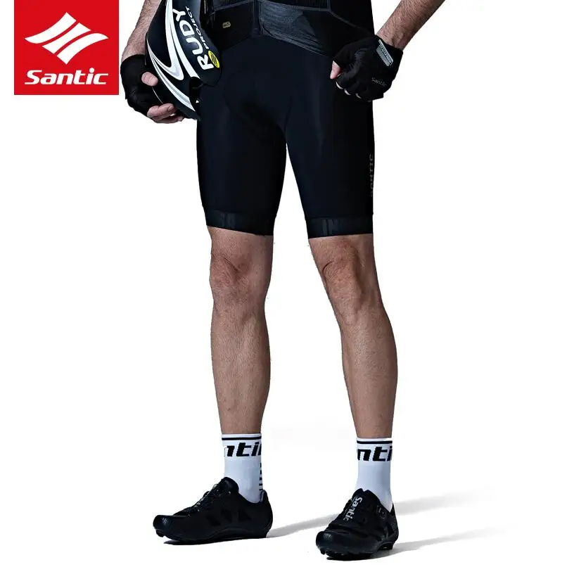 

Santic Men Cycling Shorts 2019 Pro Fit Italian Imported Riding Pad MTB Road Bike Short Pants Cycling Bermuda Ciclismo