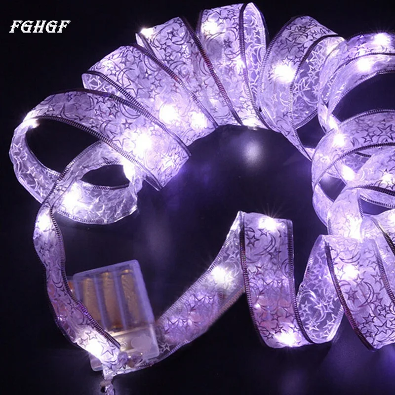 FGHGF 4 м лента с бантом бабочкой 40LED гирлянда для свадьбы рождественской вечеринки