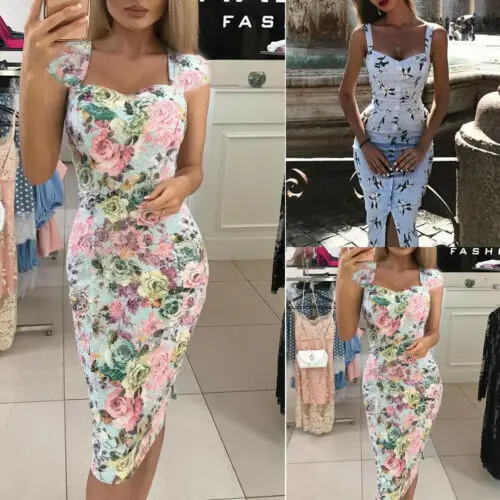 Женское эластичное облегающее платье на тонких бретельках посылка в бедрах