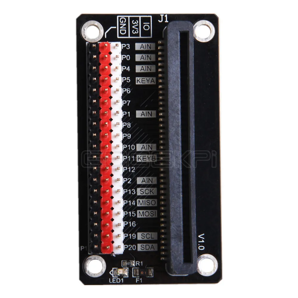 GeeekPi MicroBit Базовая удлинительная плата для прорыва Вертикальная/горизонтальная