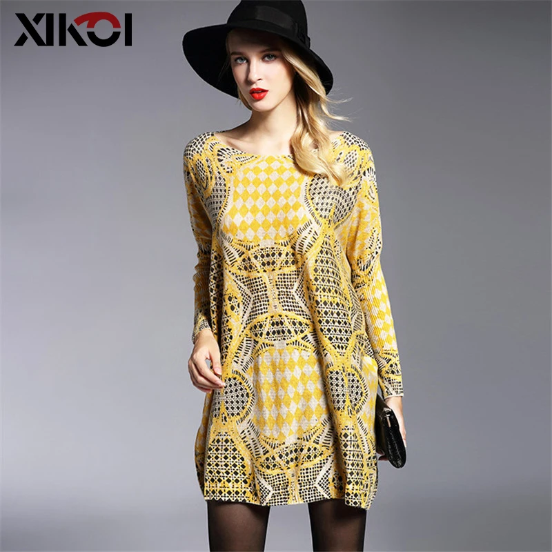 

XIKOI Spring Fashion Women's Clothing Sweaters Slash Neck Batwing Sleeve Sweater Female Casual Knitted Pullovers Shirt