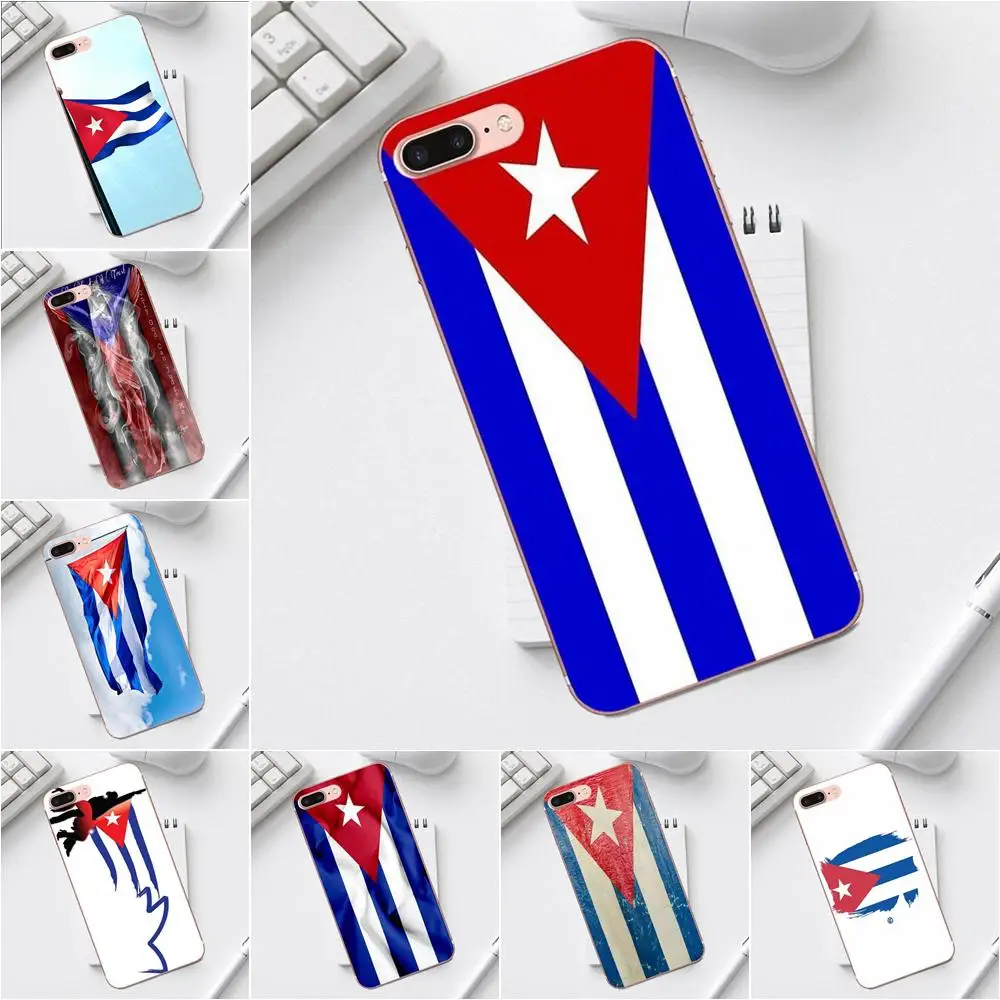 Qdowpz мягкий модный чехол Крышка Куба флаг для iPhone 4 4S 5 5C SE 6 6S 7 8 Plus X XS Max XR Galaxy A3 A5 J1 J3 J5 J7
