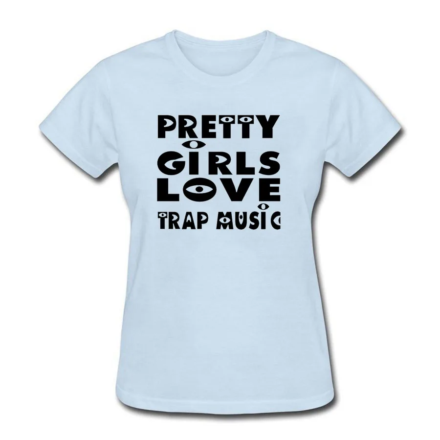 Новые красивые девушки Love Trap музыка футболка Для женщин топы для девочек