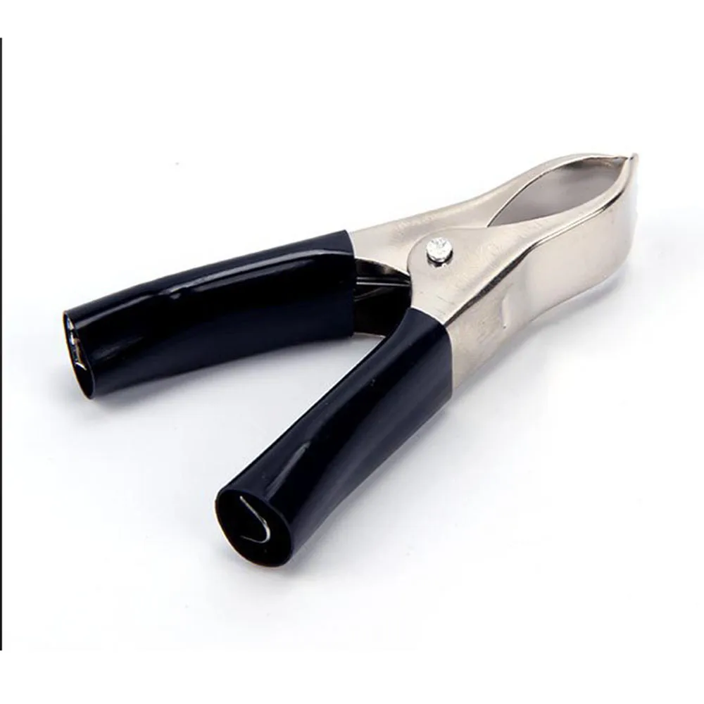 Крокодильчик Зажим 4 шт./лот зажим 30А Пластиковая Ручка Испытательная Зонд Металлические крокодиловы Зажимы Разъем Розетка Аккумуляторный Штекер.