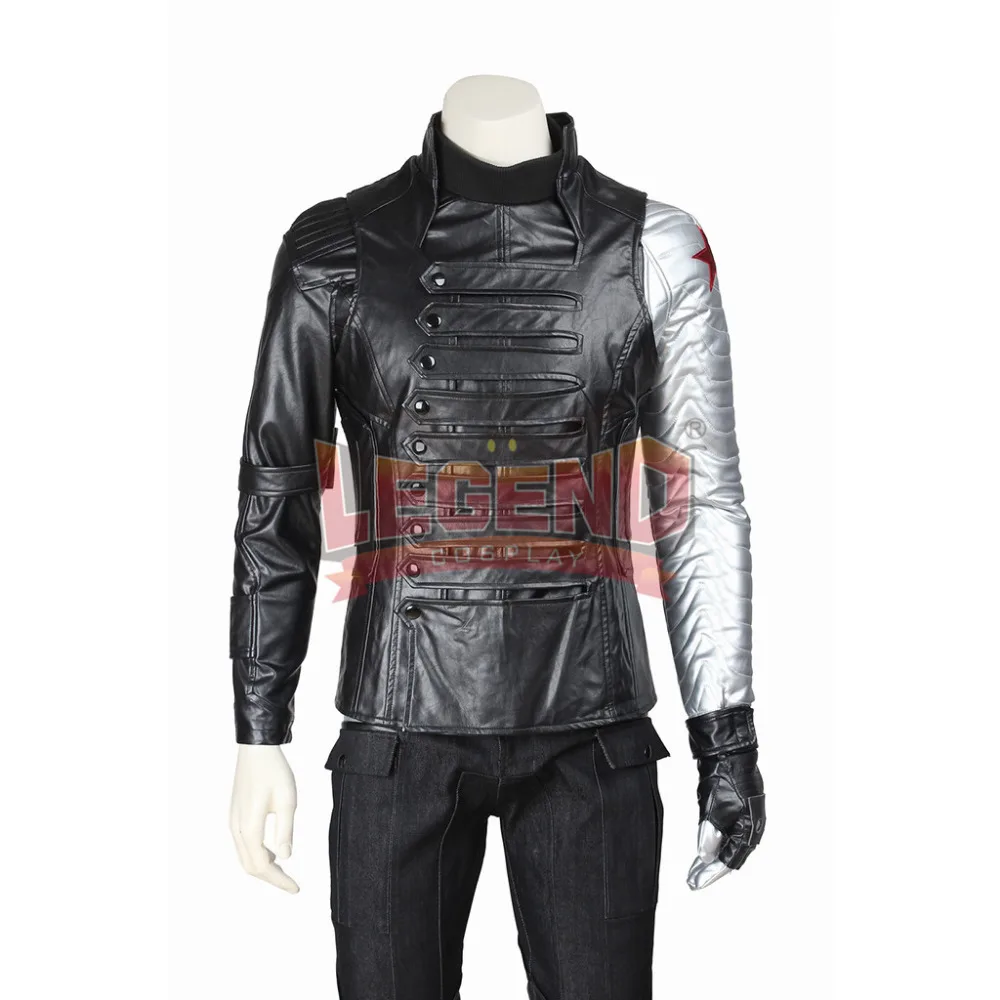 Капитан Америка Зимний Солдат James buchanan Barnes Bucky наряд взрослый карнавальный костюм на Хэллоуин