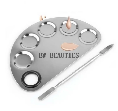 

100Set/Lot Hight Quality Stainless Steel Cosmetic Face Makeup Palette Spatula Foundation Mixing Make Up Tool