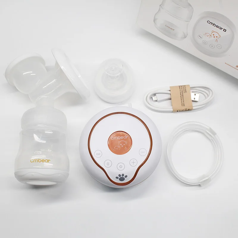 CMbear мощность всасывания Электронный молокоотсос BPA бесплатно бутылка молока безопасный материал USB массаж Bresat насос для кормления ребенка