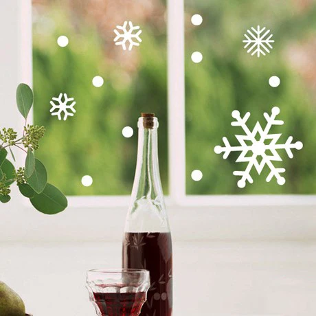 Glass Light Snow Spend Christmas Decorating Stickers Window Wall Paste Paper-cut 2021 | Игрушки и хобби