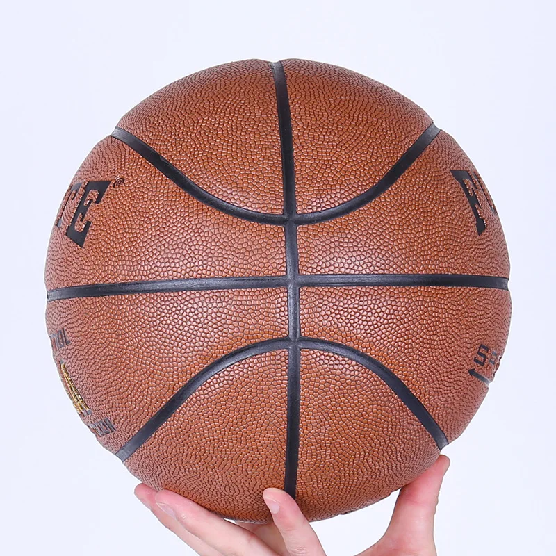 Баскетбольный мяч для улицы и помещений официальный размер 7/5 блестящие