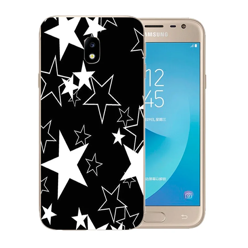 Luxury Flexible For Coque Samsung J3 2017 Phone Cases Silicone J330F Soft Printed 3D Colorful Pattern Europe Version Back Cover |