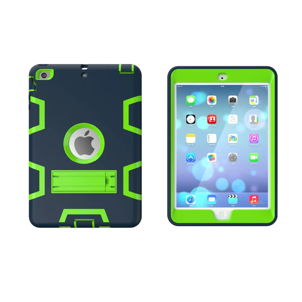 Чехол для Ipad Mini3 ударопрочный жесткий силиконовый чехол подставка Mini 2 3 3|cover for