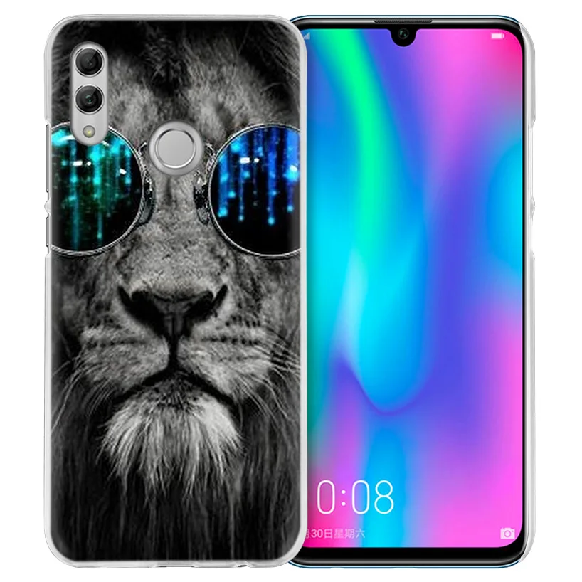 Очки Cat Жираф чехол для huawei Honor 8X Y9 9 10 Lite Play 7C 8C 8S 8A фотоаппаратов моментальной печати 7S 7A Pro V20 20i Y6 Y7 Y5 жесткий чехол из ПК для телефона