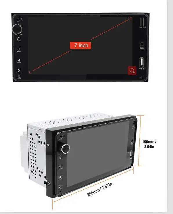 STAPON 7 дюймов для Toyota Android8.1 2GBRAM Восьмиядерный автомобильный MP5 dvd плеер с WiFi FM AM RDS|MP4