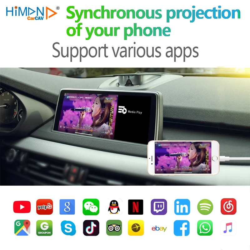 Коробка модуля Carplay для Bmw 1357 серии X3 X5 x6интернет интеллектуальная система