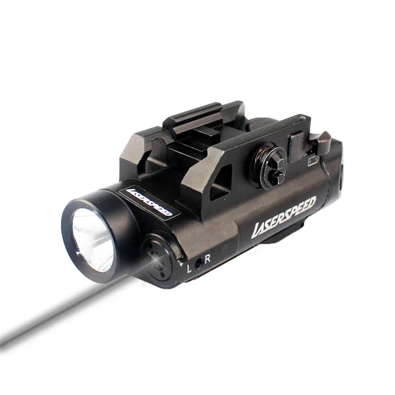 Laserspeed Компактный свет Picatinny LED Тактический световой пистолет 100лм+ зеленый лазерный прицел с низким профилем - Цвет: IR Laser