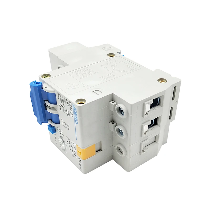 DZ47LE-63 63Amp 2P+ N мини Тип прерыватель цепи при утечке на землю
