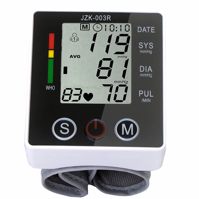 

Health Care new tensiometro digital Blood Pressure Monitor Wrist tonometer Automatic Sphygmomanometer BP Blood Pressure Meter
