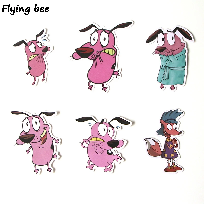 Flyingbee 38 шт. креативная тема мультфильм ПВХ наклейки Скрапбукинг для телефона