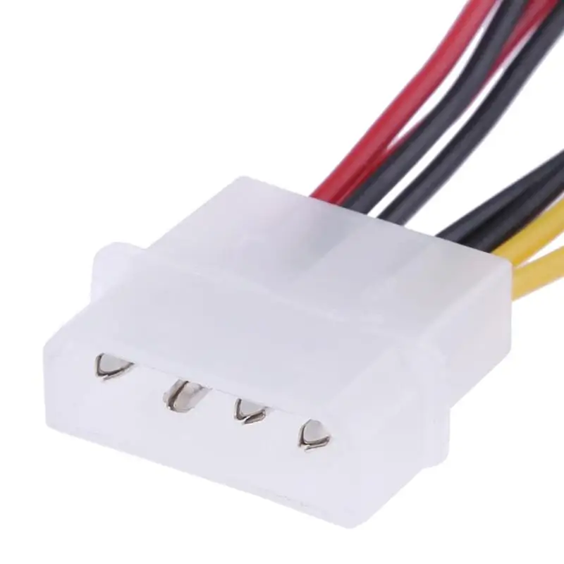 Адаптер питания Molex для 3-контактного вентилятора 4 Pin 12 В кабели вентиляторов