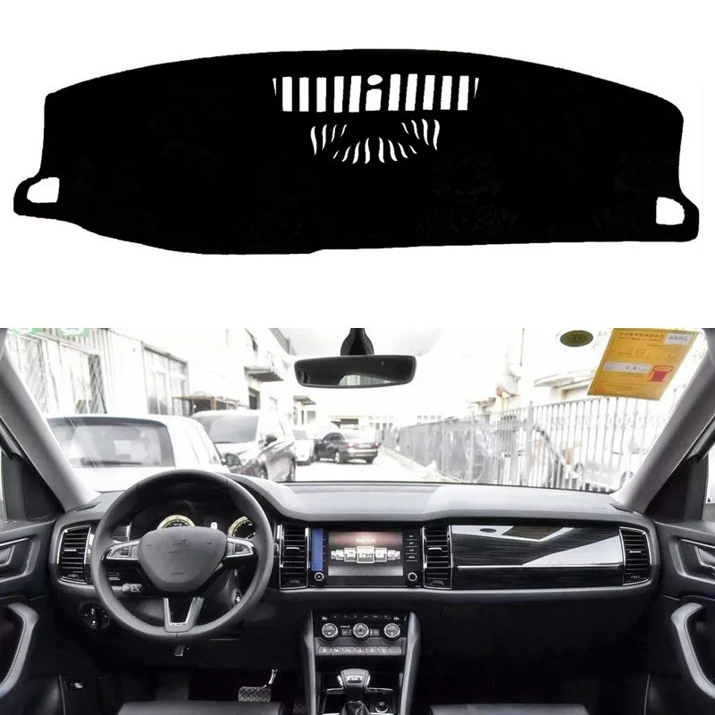 

For Skoda Kodiaq 2017 2018 2019 Dashboard Cover Mat Pad Dashmat Dash Sun Shade Instrument Protect Carpet Car Styling Accessories