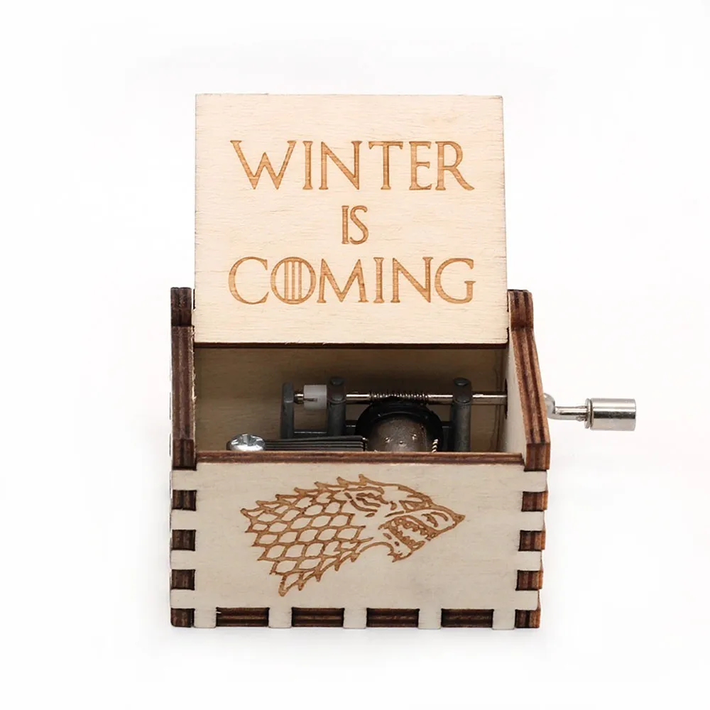 Game of Thrones B VIP деревянная ручная музыкальная шкатулка Игра престолов подарок на день рождения детский подарок Рождественский подарок - Цвет: Game of Thrones B