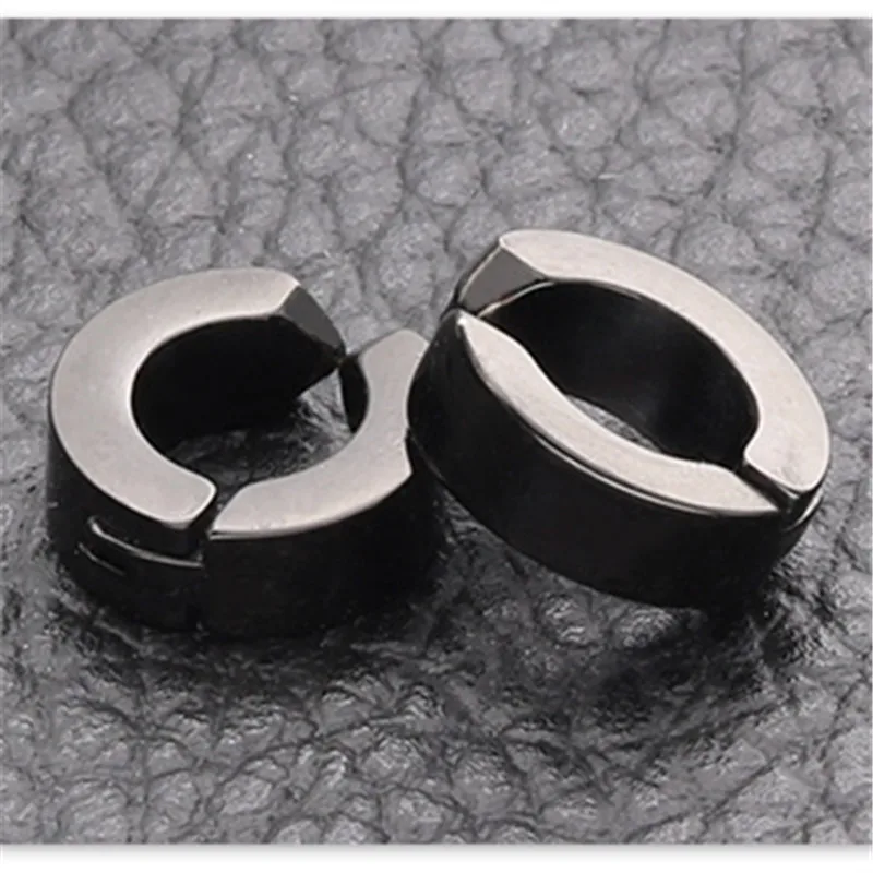 Women Men Stainless Steel Hoop Non Pierced Clip Fake Earrings Anti-allergy Jewelry | Украшения и аксессуары
