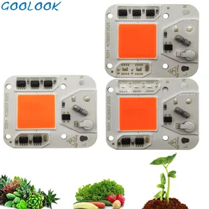 Светодиодный COB чип для лампа для растений, с широким диапазонном Вход 220 V AC 30W50W 100 Вт для комнатных растений рост рассады и с цветочным узором