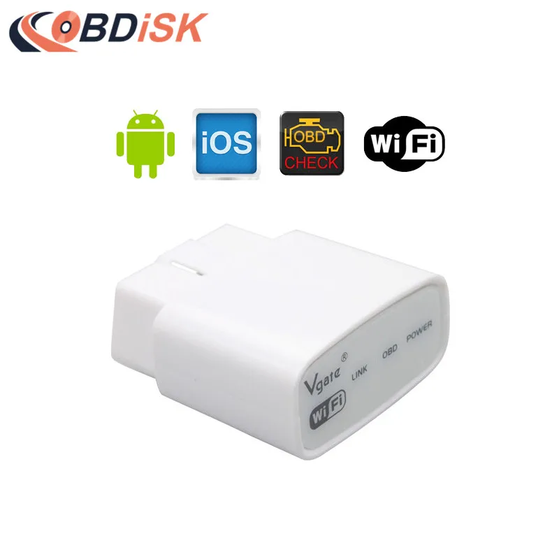2017 Новый Vgate iCar Wifi ELM32 OBD2 сканер кода для Android IOS Mini ELM 327 автомобильный