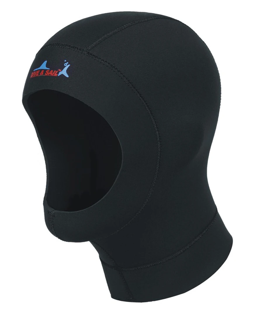 

Free Shipping neoprene diving hat professional uniex NCR fabric swimming cap winter cold-proof wetsuits head cover diving helmet