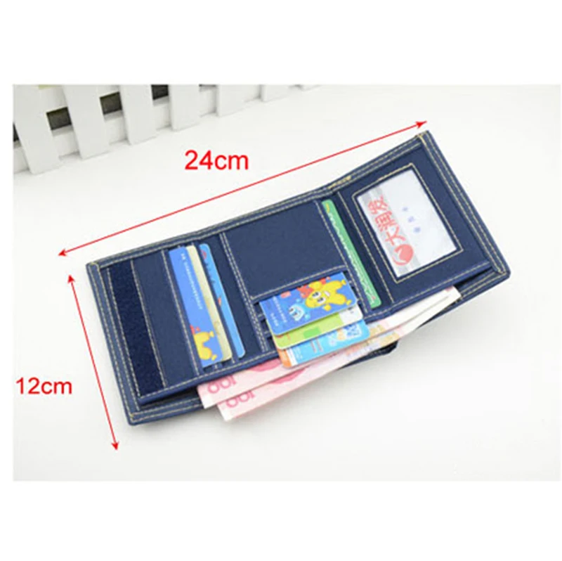 Многофункциональный мужской холщовый кошелек на молнии короткий волшебный с 3