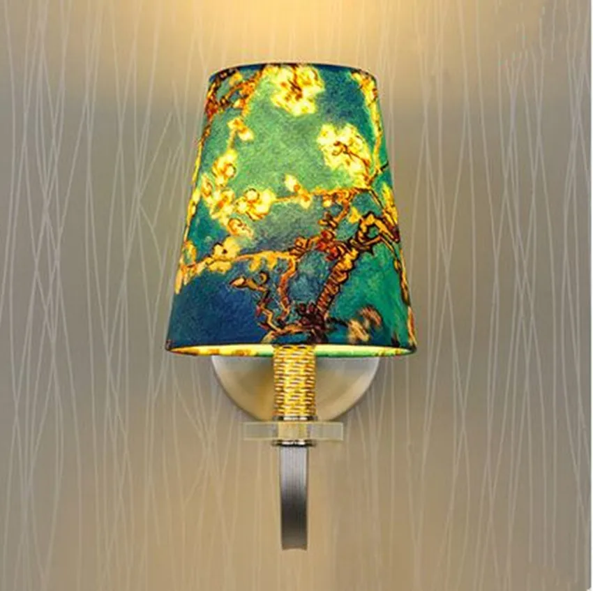 Современный простой пасторальный креативный ржавый настенный светильник для