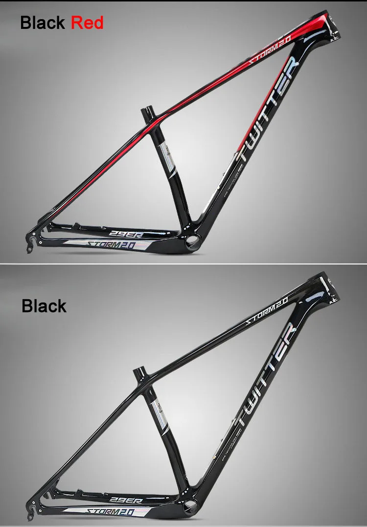 Твиттер Storm2.0 MTB карбоновая рама 27,5*1" 17" велосипедная 29*1" 17" 1" XC велосипедная Рама 42*52 коническая трубка BB92 EPS БЫСТРОРАЗЪЕМНАЯ