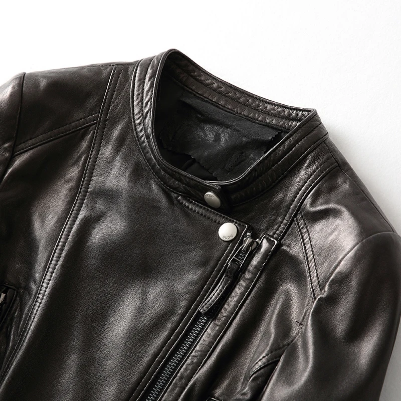 Шуба женская винтажная из натуральной овчины в стиле Харадзюку на весну и осень