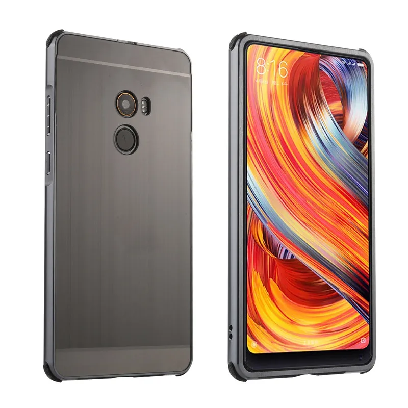 Xiaomi mi x2 x 2 чехол с металлической рамкой и матовой задней крышкой жесткий для