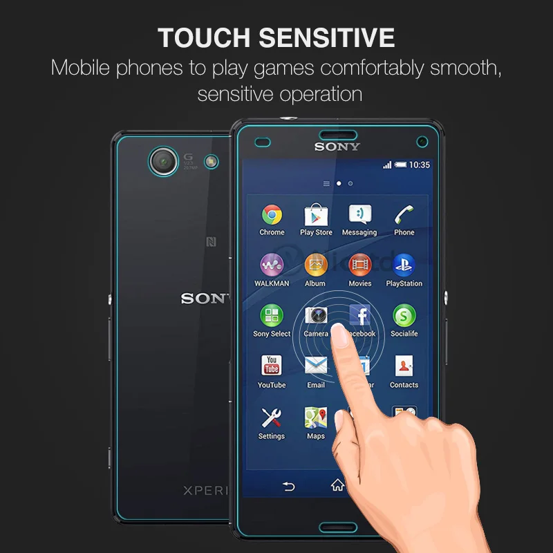 2 шт./лот закаленное стекло для Sony Xperia Z3 Mini Compact D5803 D5833 9H 2.5D защитная пленка |