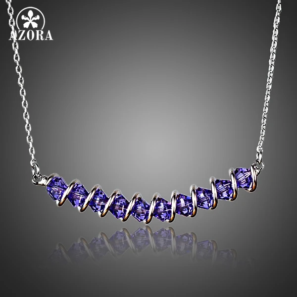 Модное дизайнерское ожерелье AZORA Stellux с австрийским кристаллом 10 шт. TN0159|design